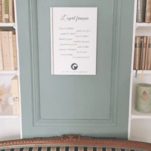 TOILE DE MOTS BLANCHE - déco murale 100% fabriquée en France